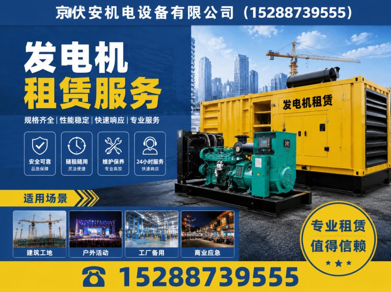临夏柴油发电机组出租展示图